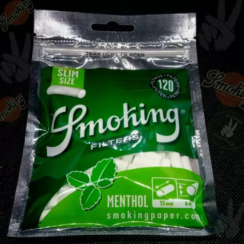 Filtro Smoking Menthol Slim 6mm