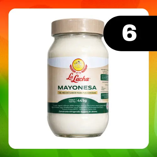 Medio bulto La Lucha Mayonesa 445g
