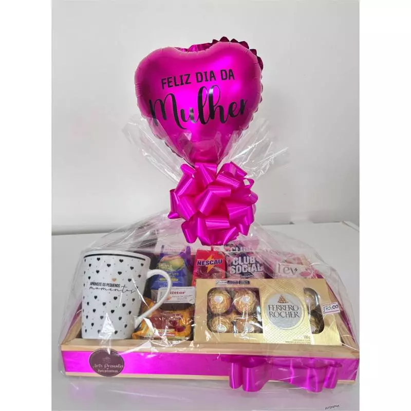 Bandeja café da manhã com balão