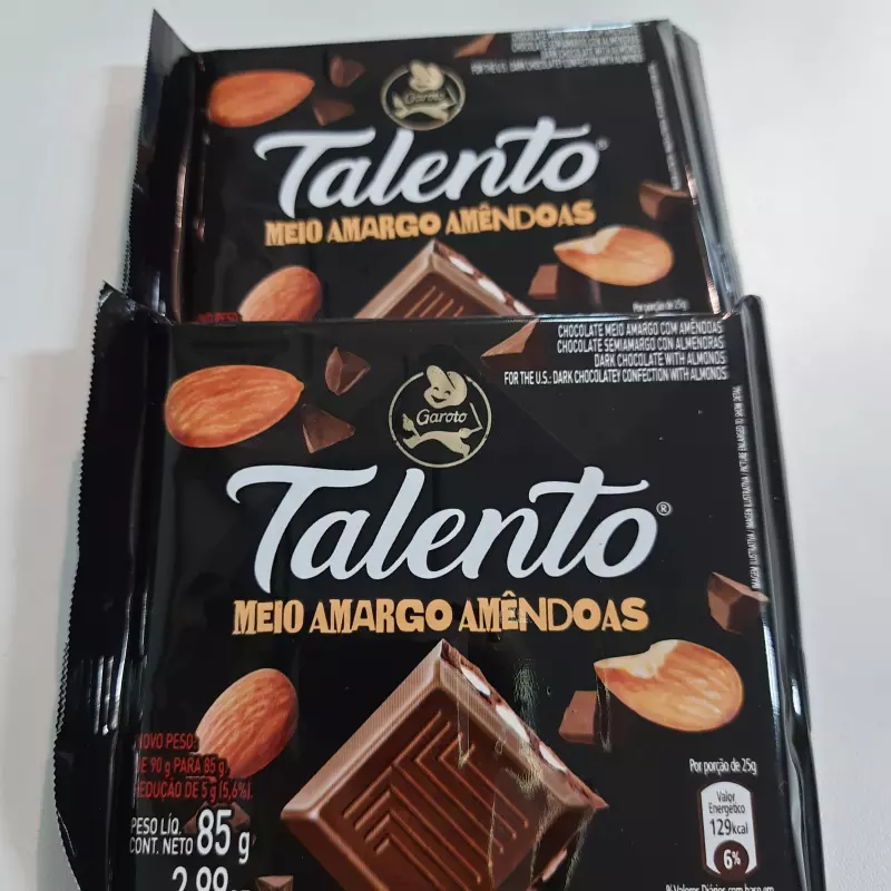 Talento 85g meio amargo