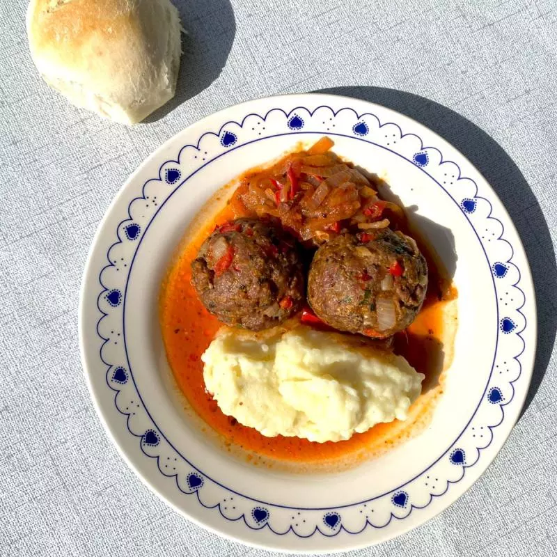 Albondigas con puré