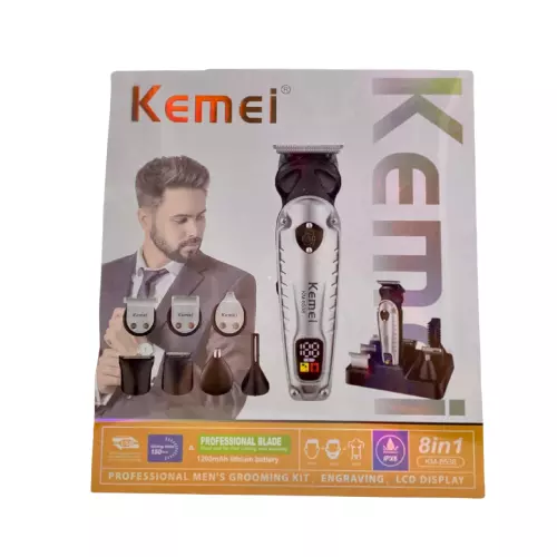 KIT DE BARBEAR 8 EM 1 KEMEI KM-8538