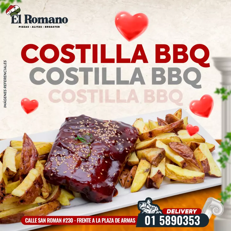 Costillitas a la bbq