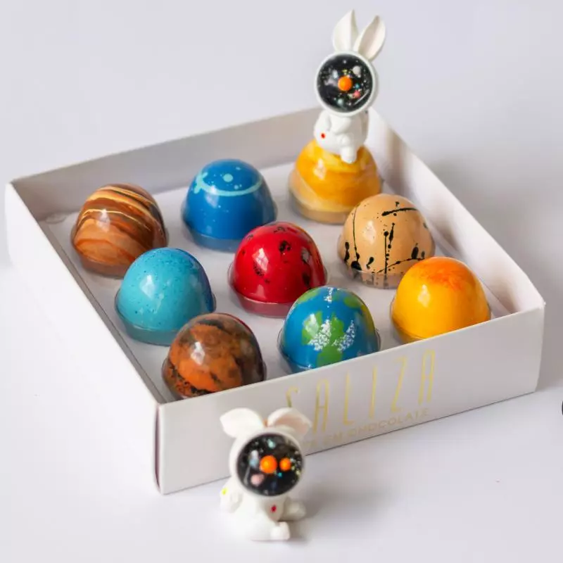 Caixa 9 bombons - Sistema Solar