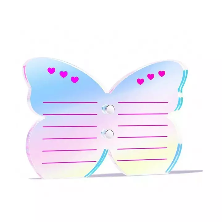 Tabla de acrilico en forma mariposa