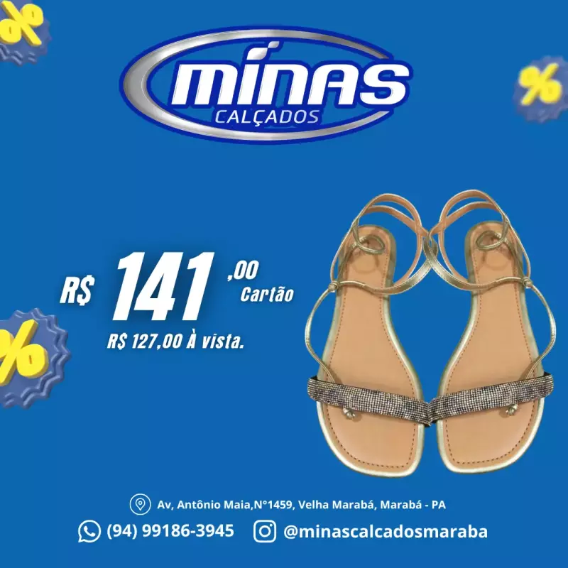 Sandália Dourada RF:46272