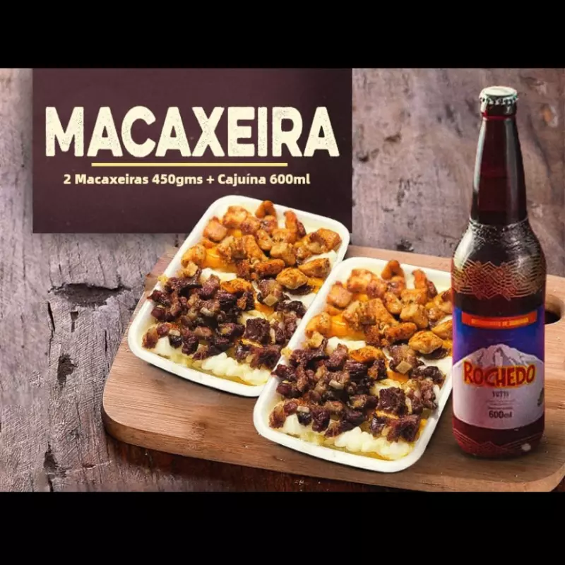 2 Macax: P Frango, Calabresa Q+Refri