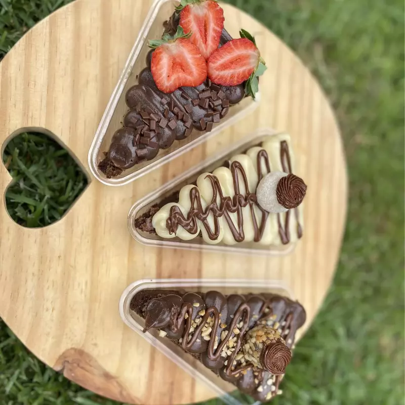 Fatia de Pizza Brownie