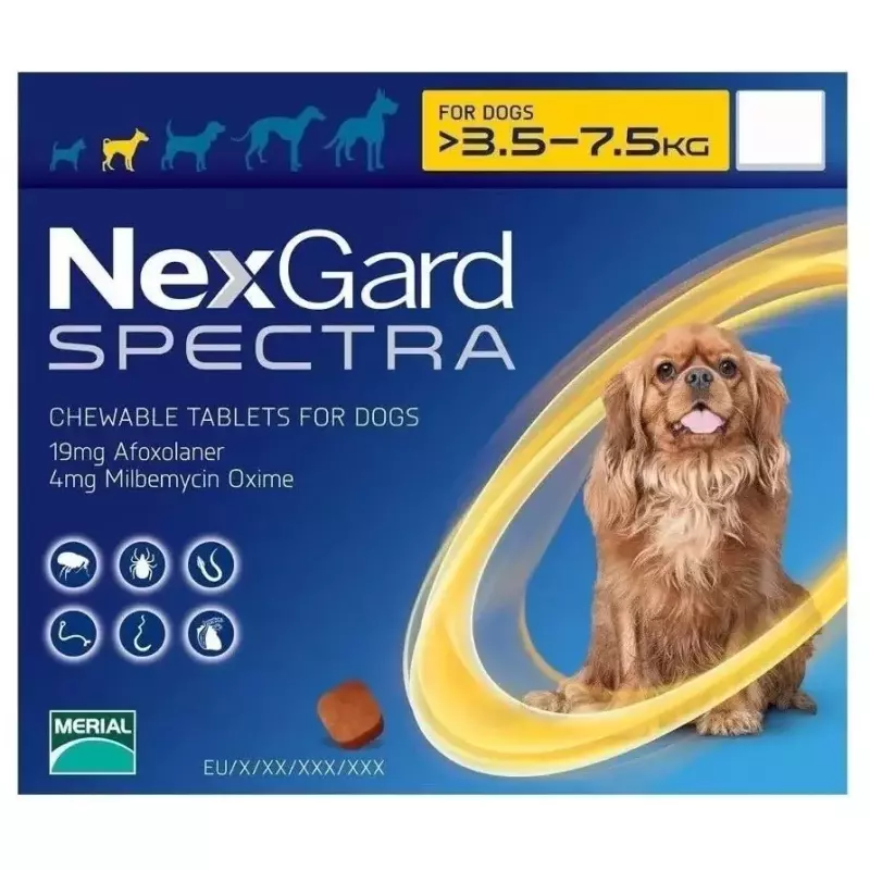 Nexgard SPECTRA de 3,6 a 7,5 kg