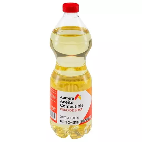 Aceite Aurrera puro de soya 800 ml