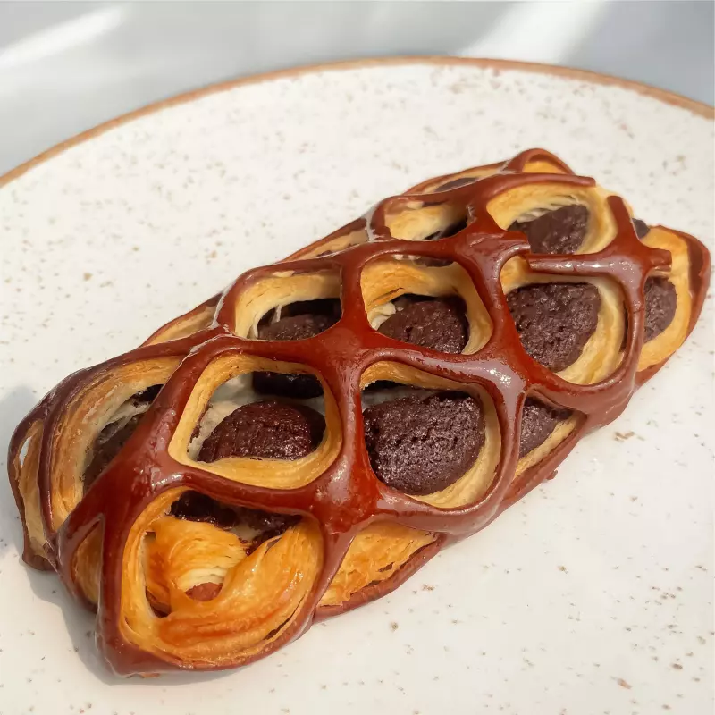 Pan Suizo de chocolate y naranja