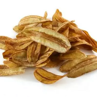 Chips de banana doce com canela