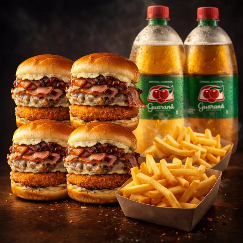 Combo 2 Fritas G + 2 Guaraná 1L