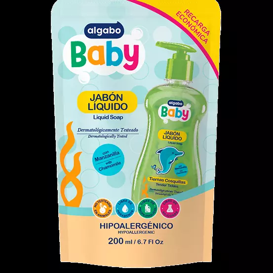 Repuesto jabon liquido bebe Algabo
