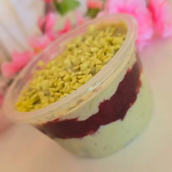 pistache com morango