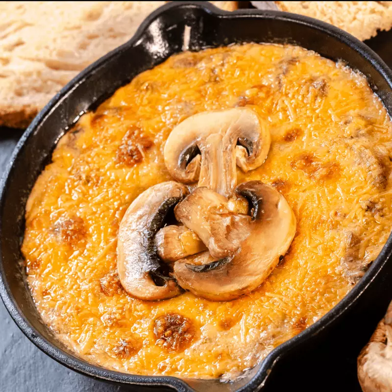 CHAMPIÑONES GRATINADOS