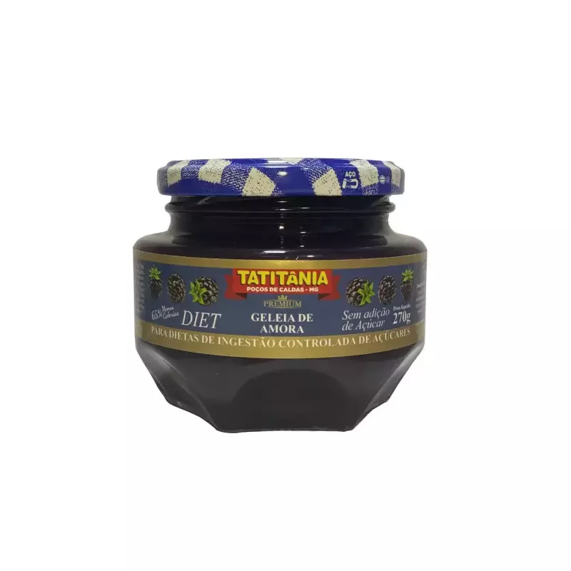 Geleia de amora sem adição de açúcar