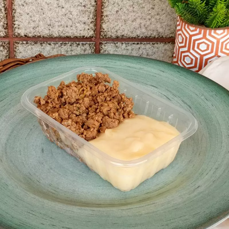 Mounjaro carne moída purê de aipim