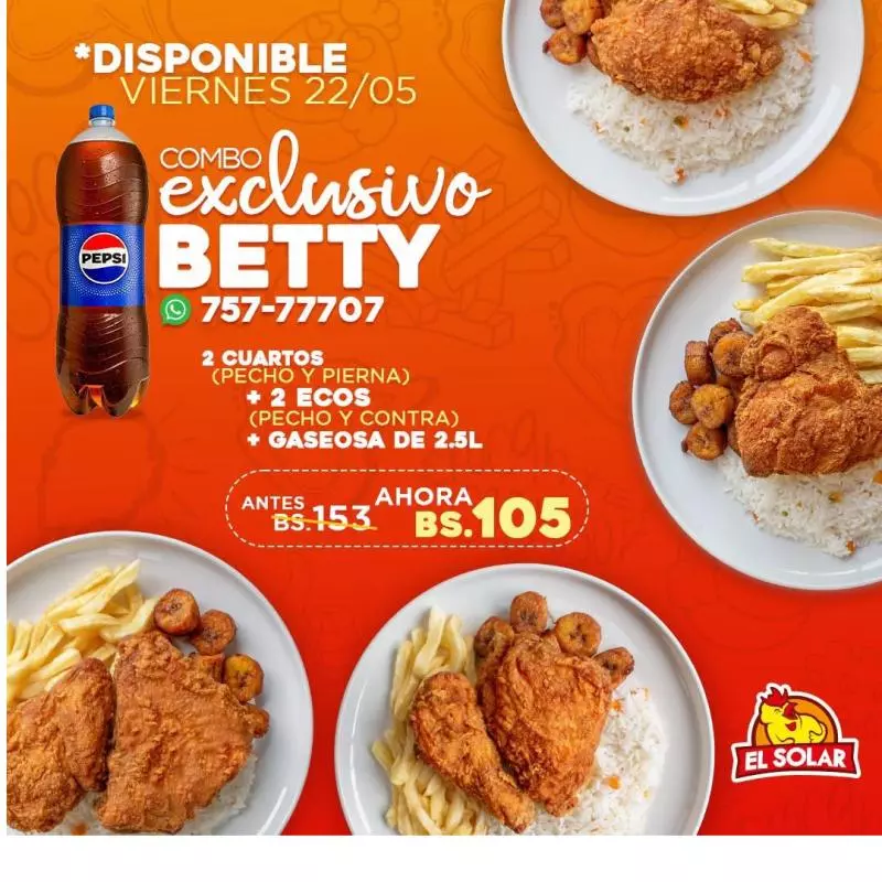 COMBO EXCLUSIVO BETTY 🍗✨