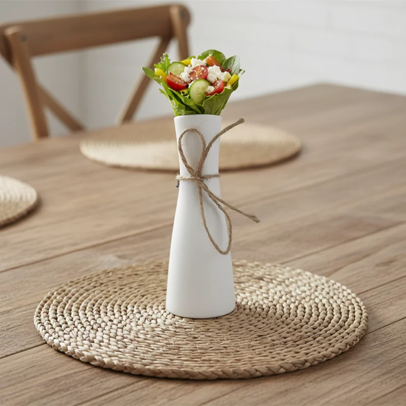 968  JARRON DE CERAMICA- 20X8CM