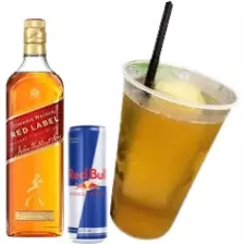 Wisky Red Label com red bull