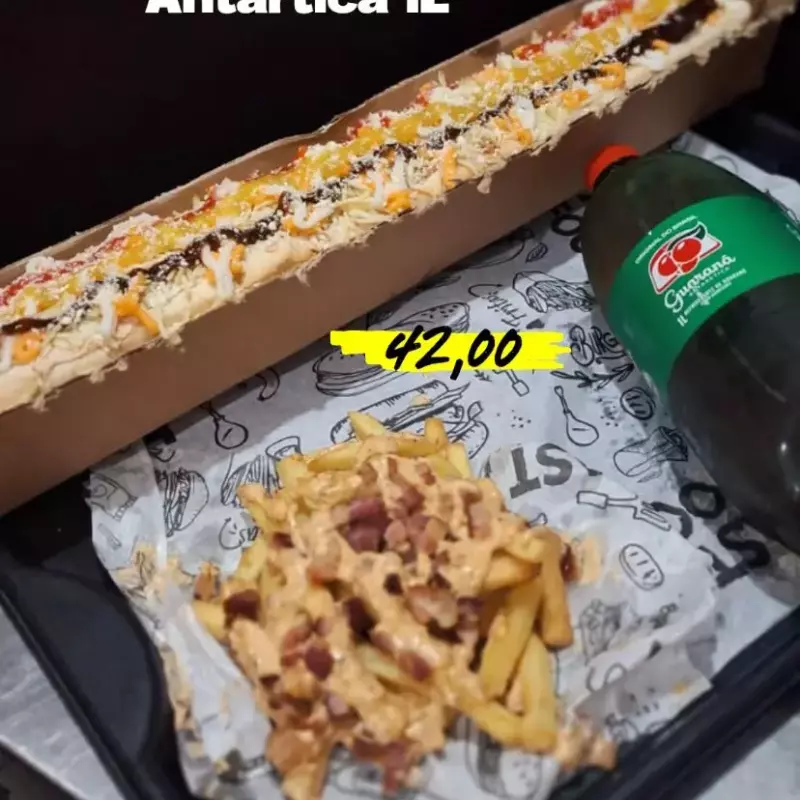 COMBO 60cm + GUARANÁ+ fritas