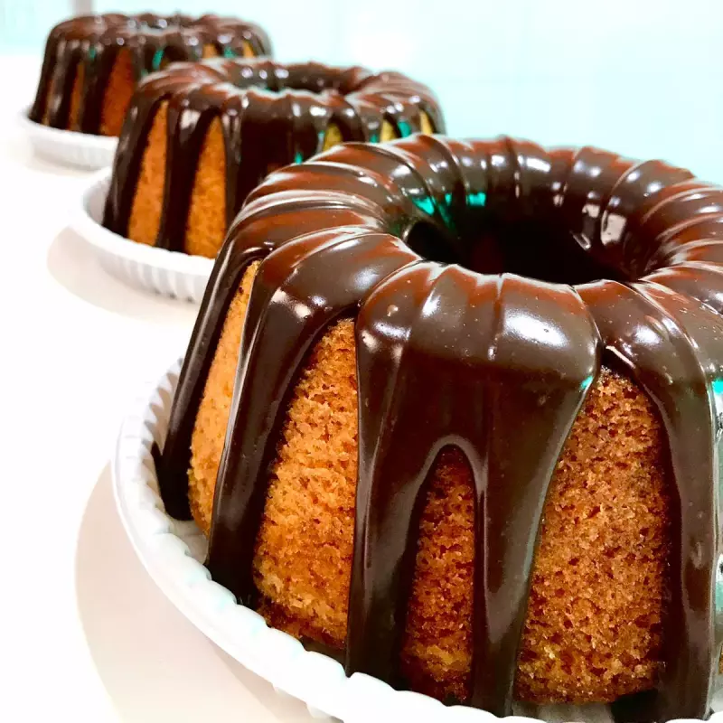 Bolo de Cenoura com Chocolate