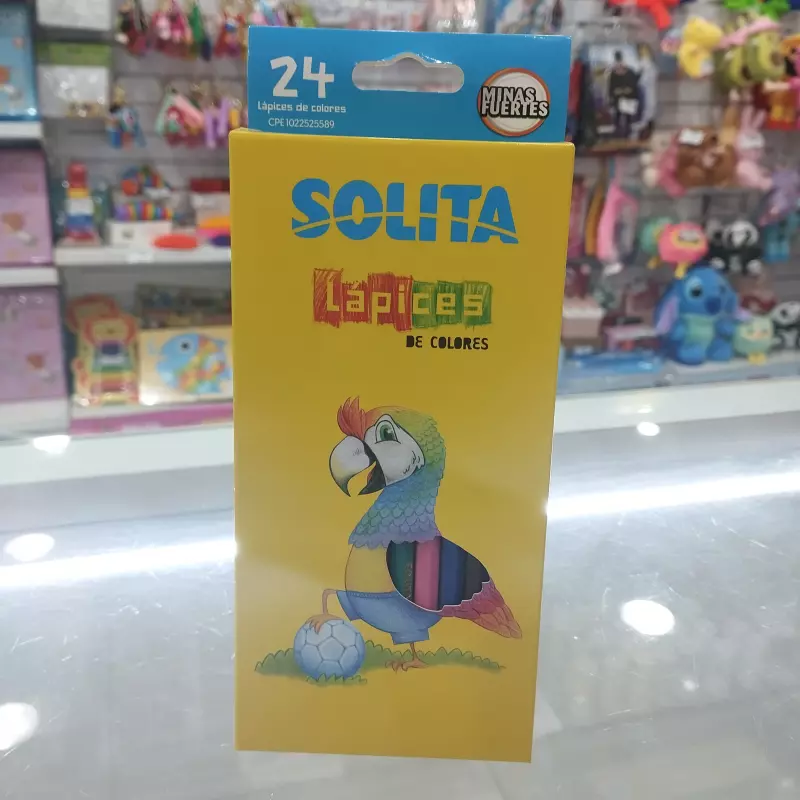 Lápices de colores 24 piezas solita