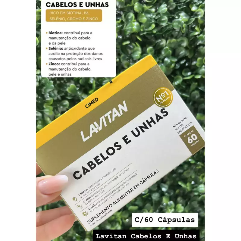 Lavitan Cabelos E Unhas C/60 Cápsula