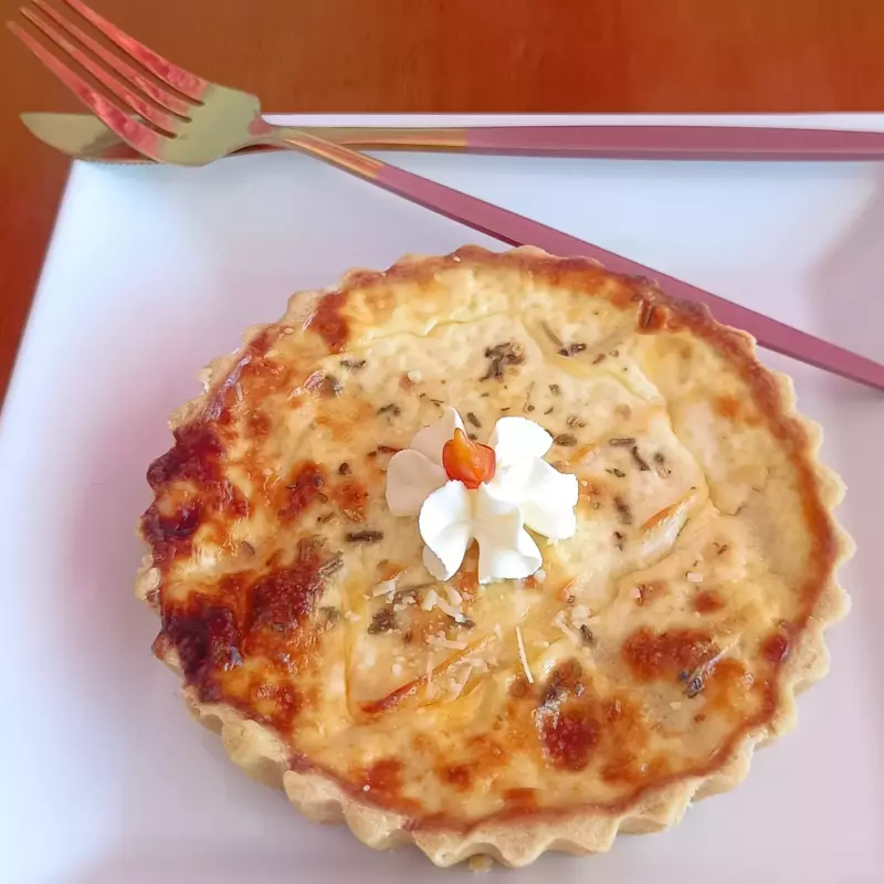 Quiche de carne-seca