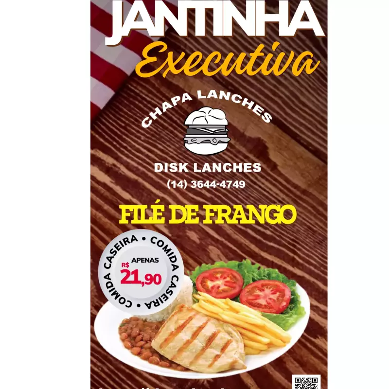 PRATO EXECUTIVO FILÉ FRANGO