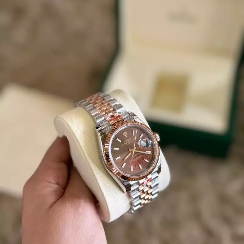 ROLEX SILVER ROSEGOLD