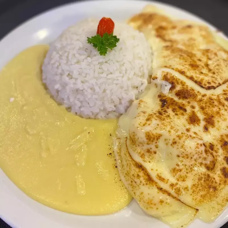 CAMARÃO AO CATUPIRY GRATINADO C/MUSS