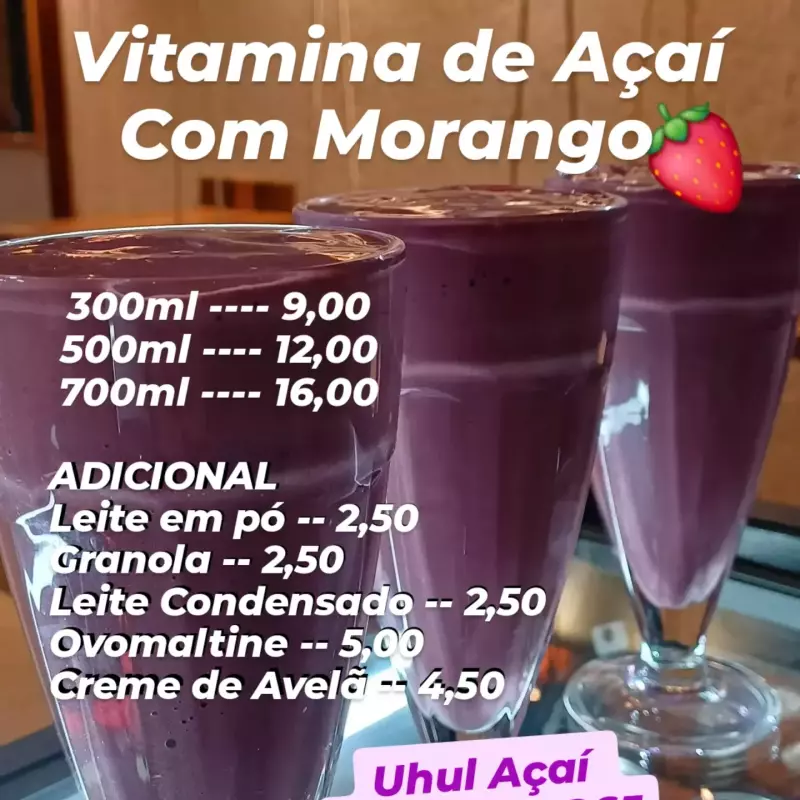 VITAMINA DE MORANGO