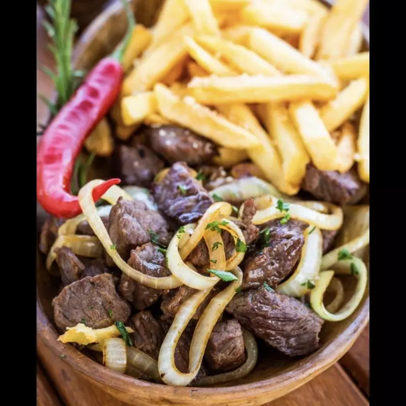 Carne do Sol com fritas