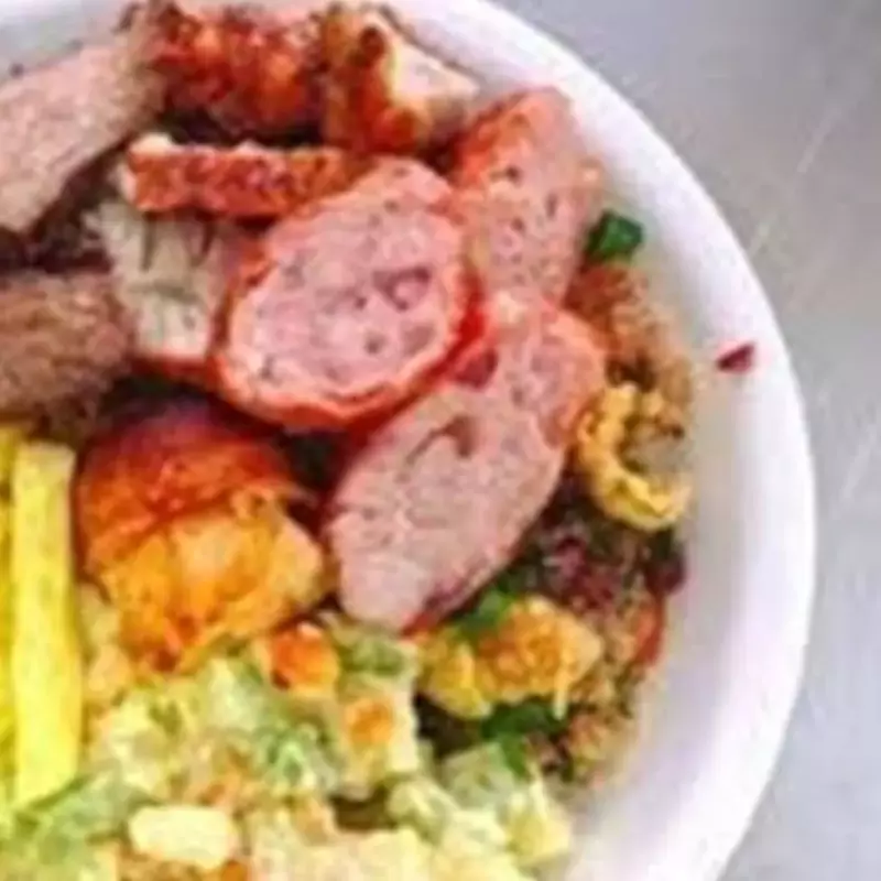 Marmitex Media  de Linguiça