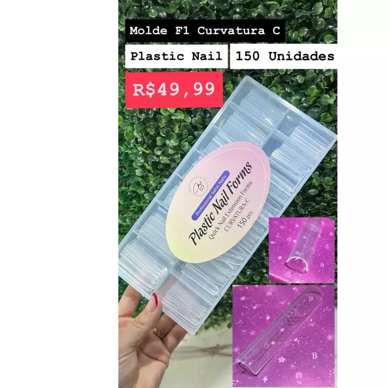 Molde F1 Plastic Nails curvatura C