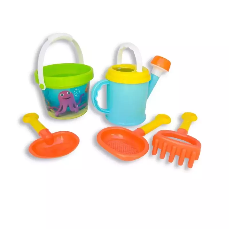 Balde, Pala, Rastrillo y Regadera