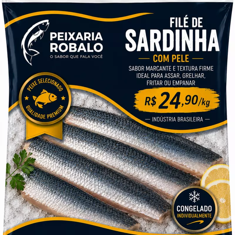 Filé de Sardinha com Pele