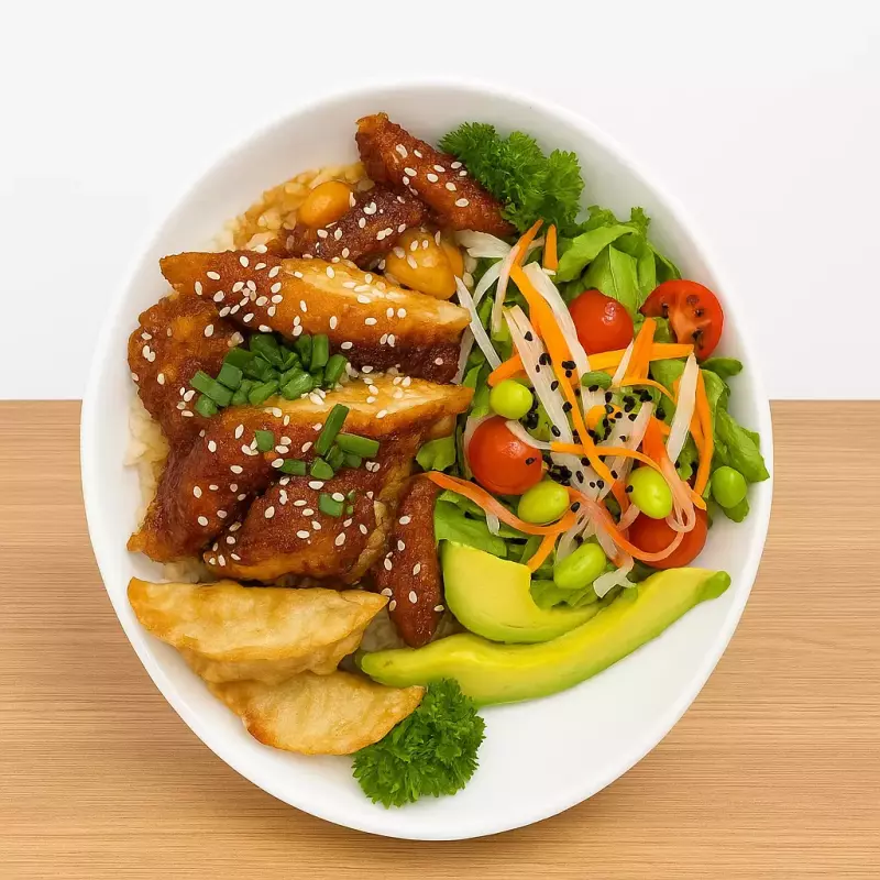 •Bowl Pollo Teriyaki