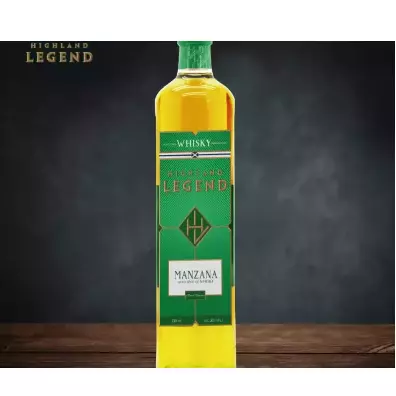 WHISKY HIGHLAND LEGEND MANZANA 750ML