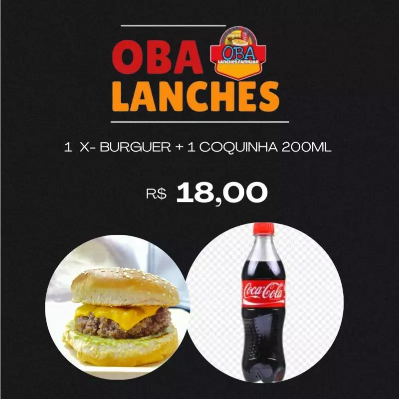 1 XBURGUER + 1 COCA 200ML