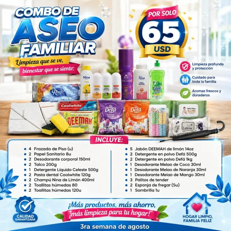 Combo de Aseo Familiar