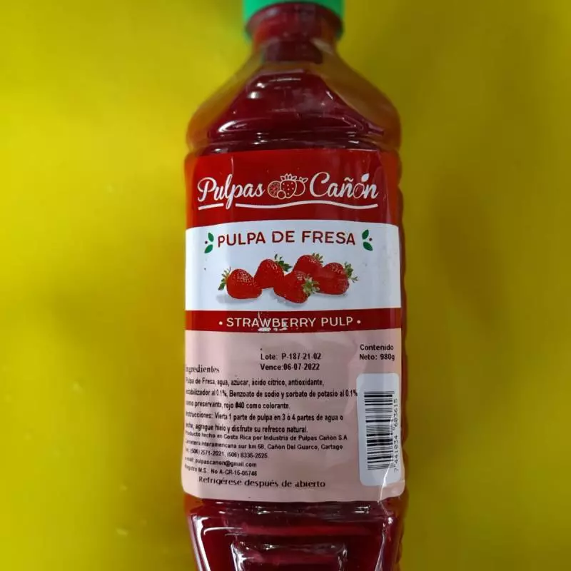 PULPA DE FRESA 1 LITRO