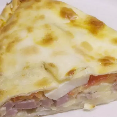 TARTA DE JAMON Y QUESO