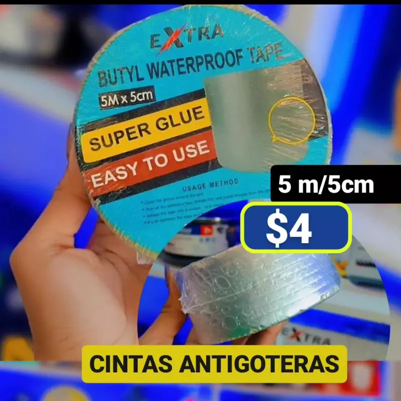 Cinta tapagoteras. 5m/5cm