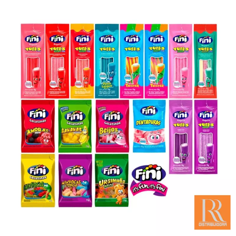Fini Bala de Goma 15g Sabores Divers