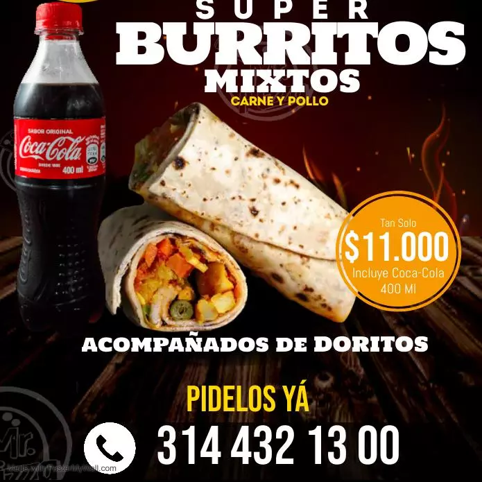 PROMO BURRITOS 11000
