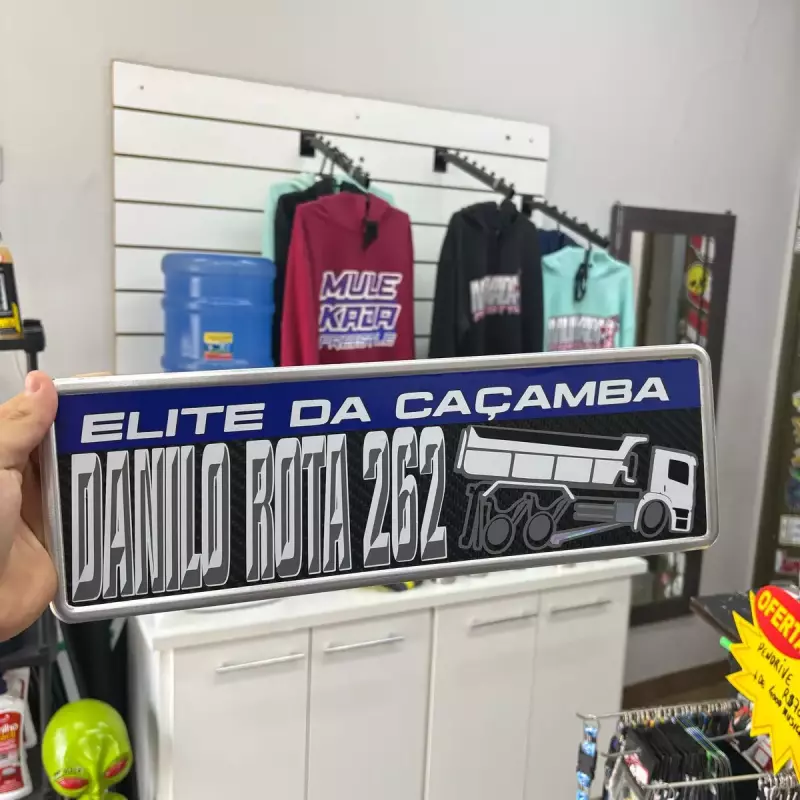 PLACA MERCOSUL NOME E VEICULO
