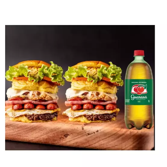 2 X - Tudo + guaraná 1 litro